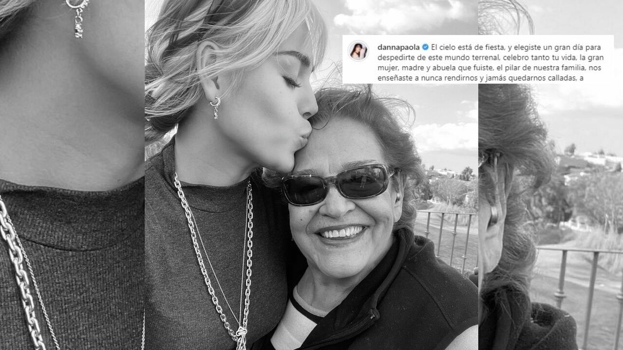 Danna Paola comparte su tristeza tras muerte de su abuela por COVID