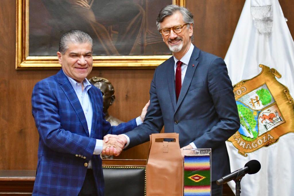Riquelme se reúne con embajador de Francia en México