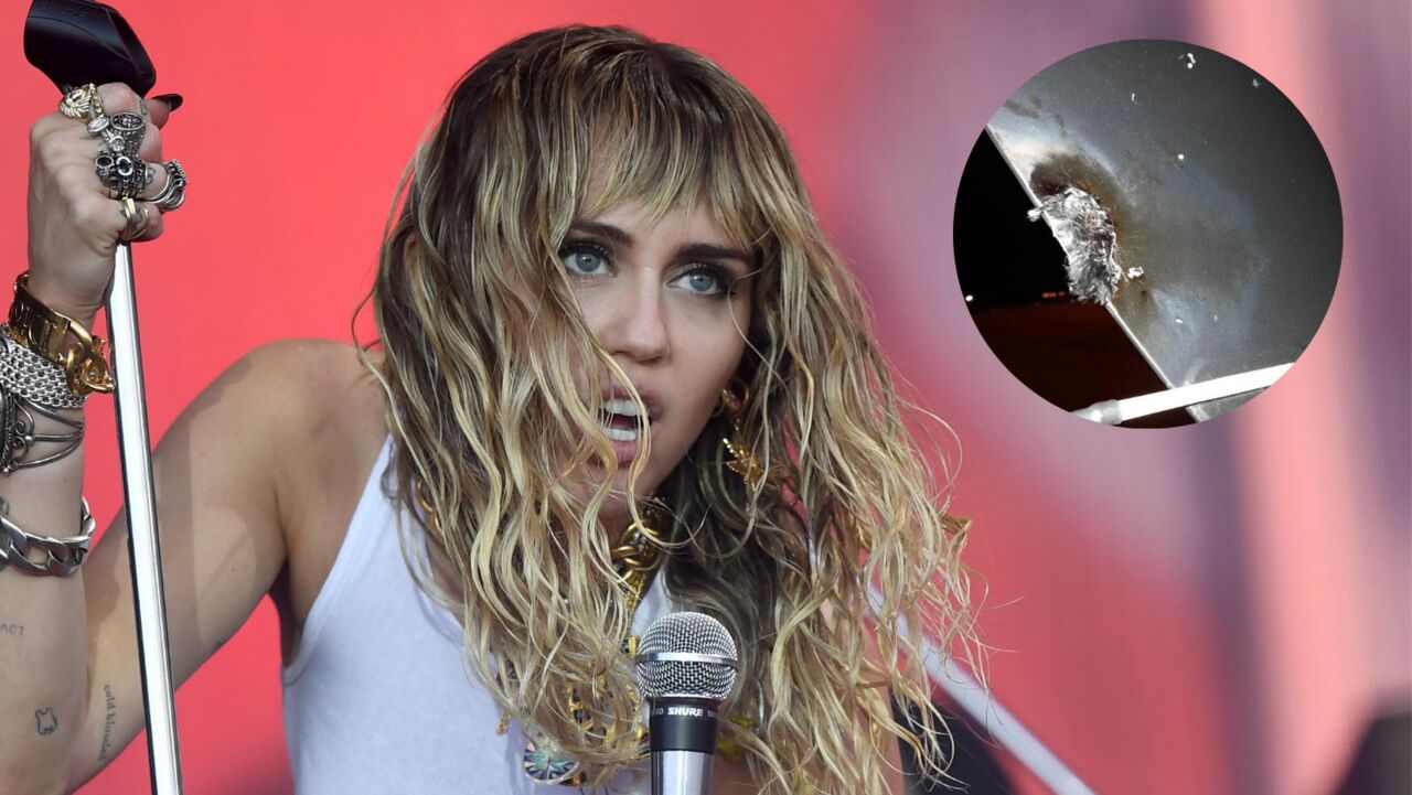 Avión de Miley Cyrus aterriza de emergencia tras haber sido alcanzado por un rayo