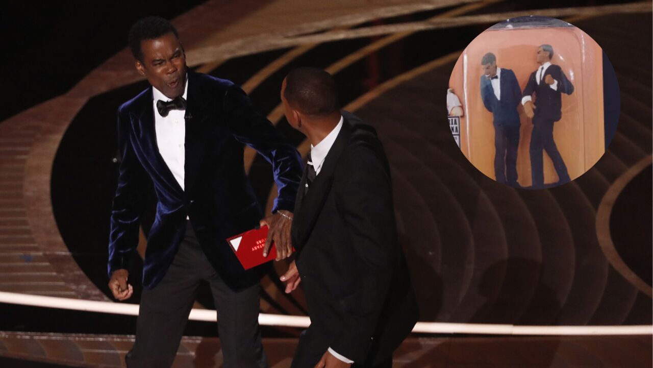 'El Oscar se vende por separado'; crean figura de acción de Will Smith golpeando a Chris Rock