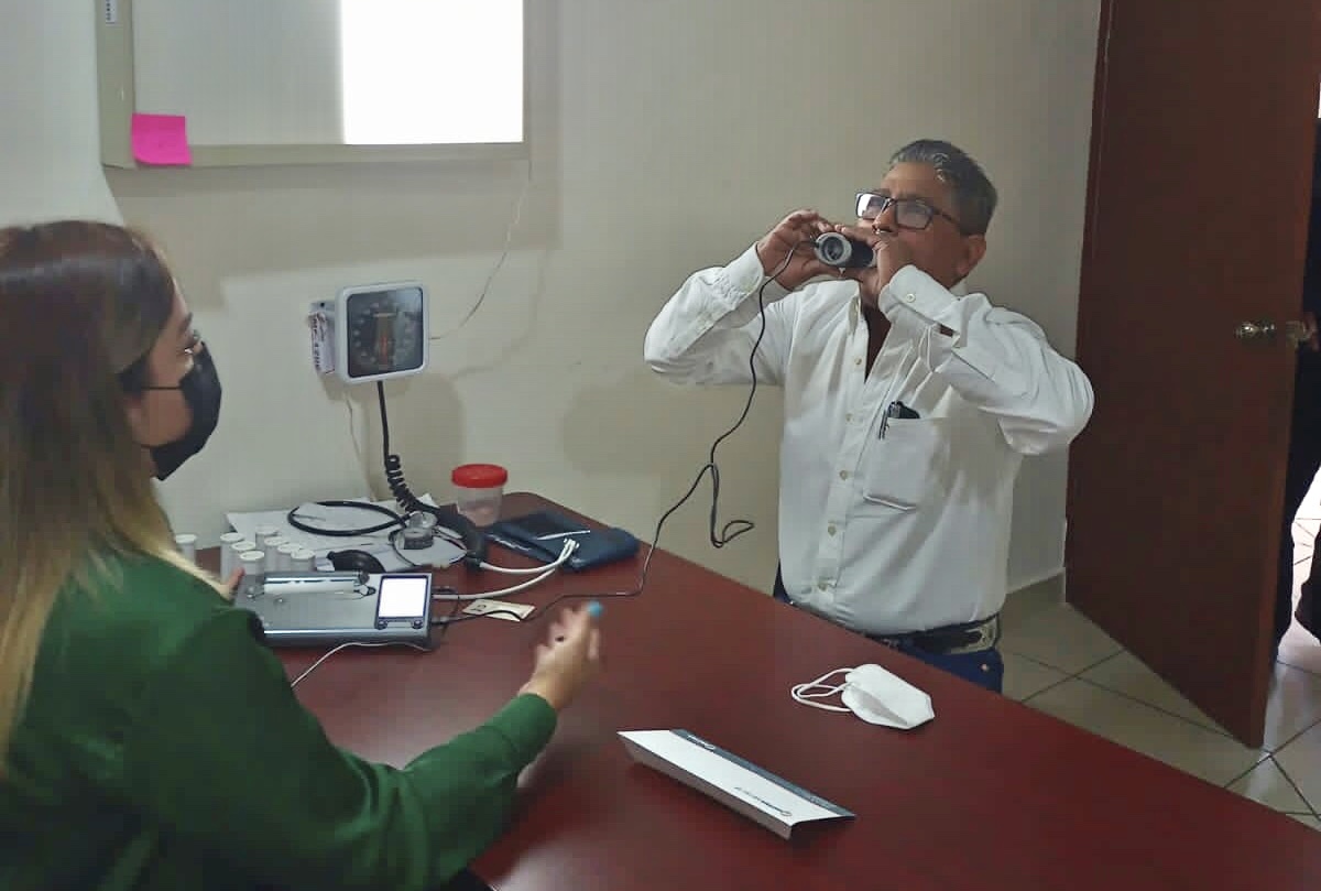 Examinan pulmones a recuperados de COVID-19 en municipio de Frontera