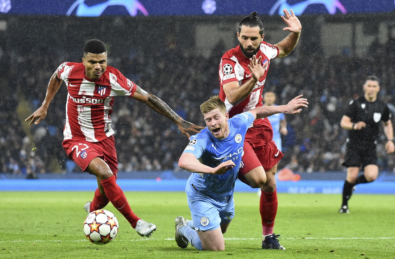 Manchester City toma ventaja en la ida de cuartos de final de Champions ante Atlético de Madrid