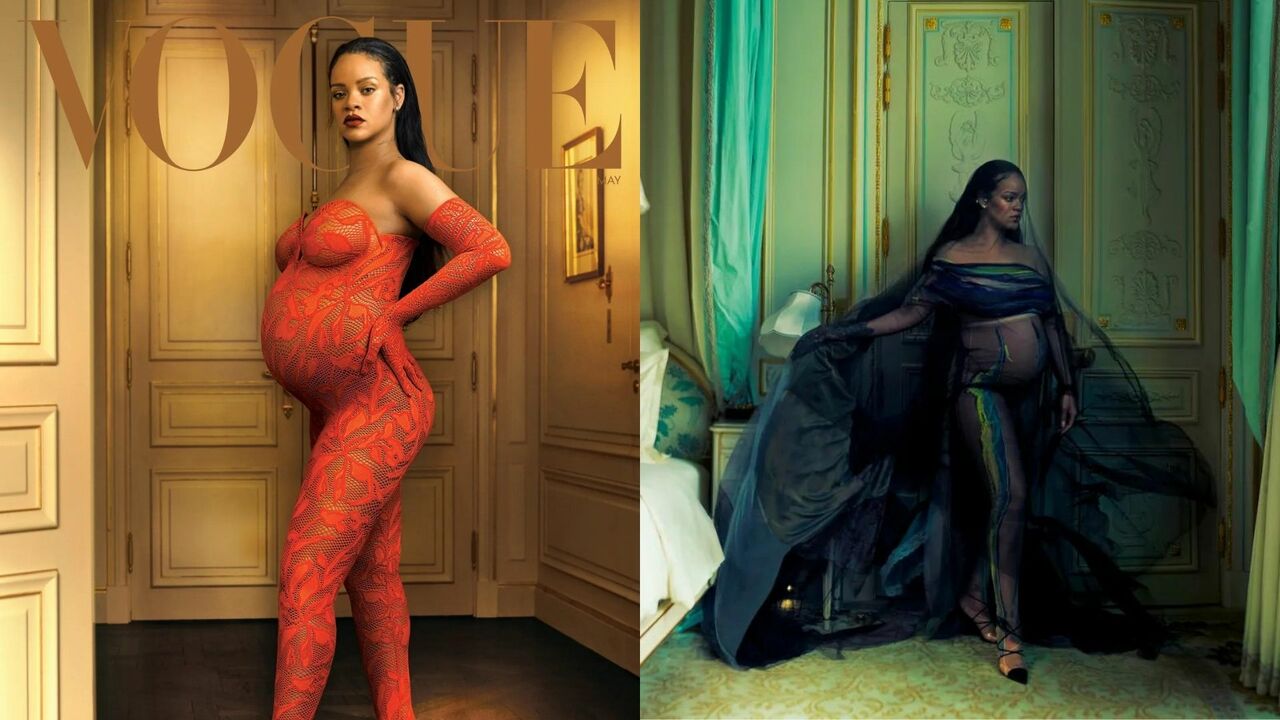 Rihanna posa en transparencias para Vogue embarazada y habla de nueva música