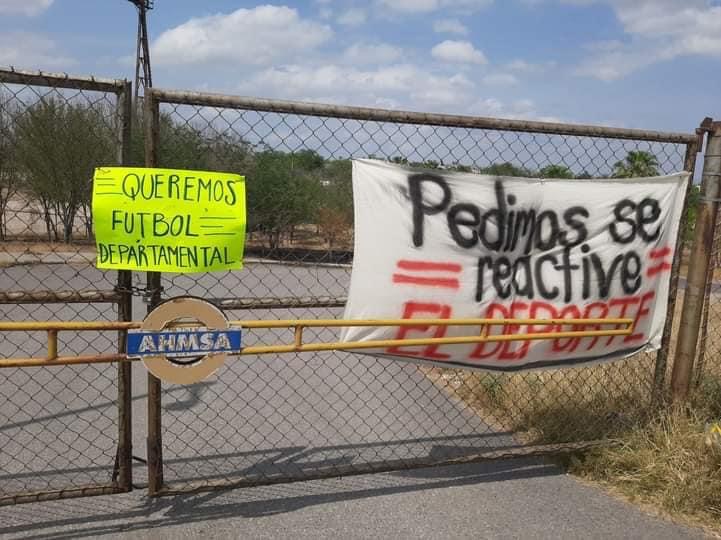 Obreros de AHMSA demandan apertura de parque en Monclova