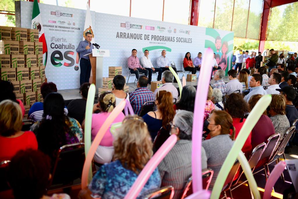 Gobierno de Coahuila arranca programa de apoyo social en Torreón