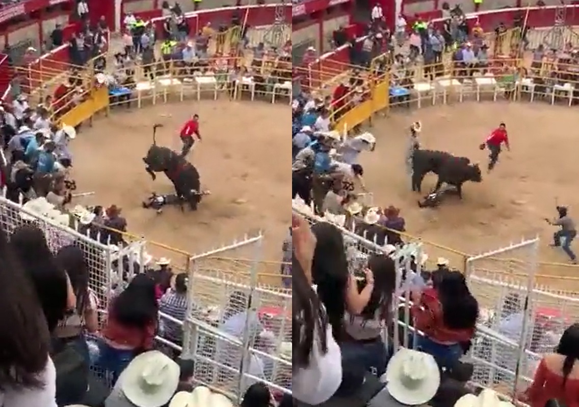 VIDEO: Jinete es pisado varias veces por un toro en Morelia