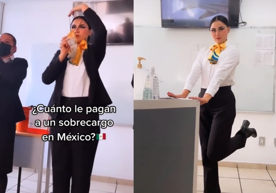 ¿Cuánto gana una sobrecargo en México? 'Tiktoker' lo revela en un video