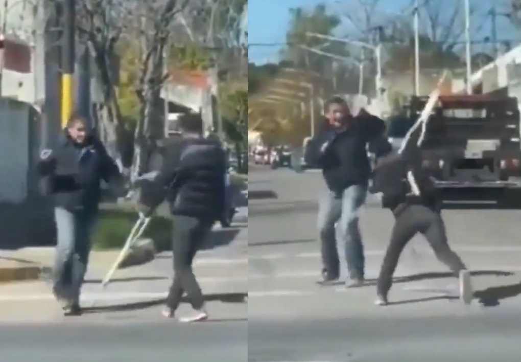 VIRAL: ¡Milagro! Hombre que mendigaba en la calle con muletas 'vuelve a caminar' al protagonizar pelea
