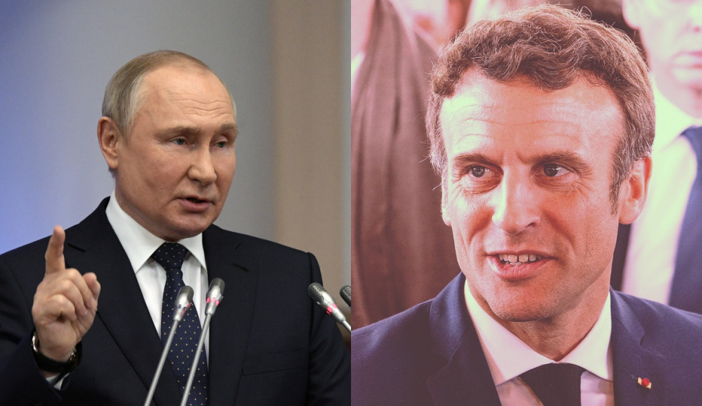 Putin asegura a Macron que Rusia esta abierta para un diálogo con Ucrania
