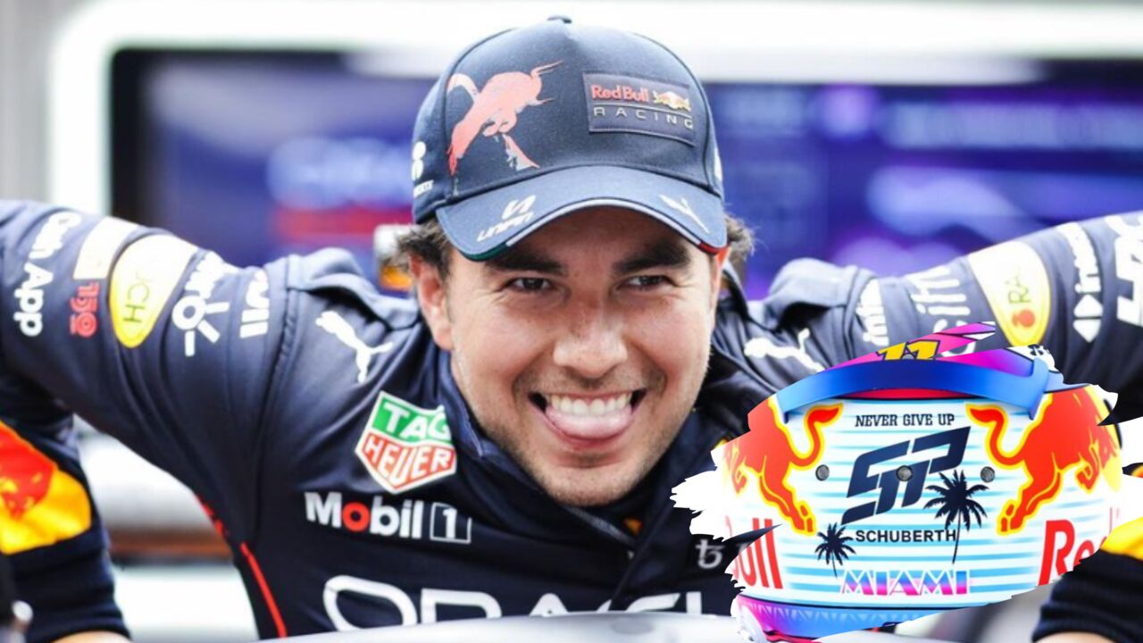 Revela 'Checo' Pérez el diseño especial de su casco para el Gran Premio de Miami