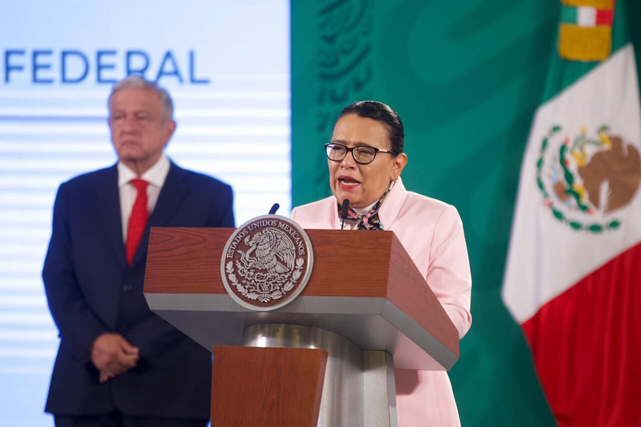 'No me corresponde', evita AMLO opinar sobre posible candidatura de Rosa Icela Rodríguez a CDMX