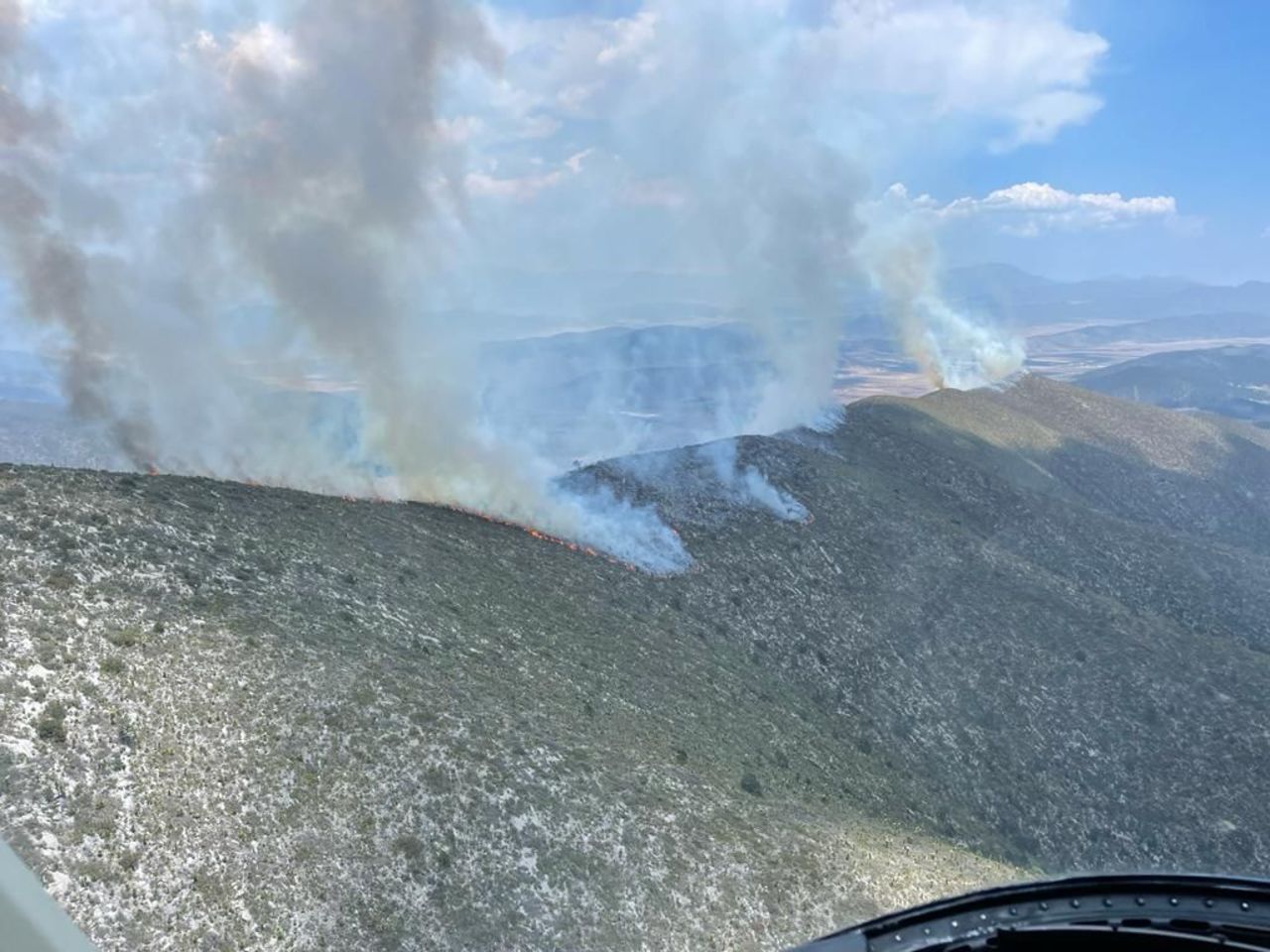Registran cinco incendios forestales en Coahuila