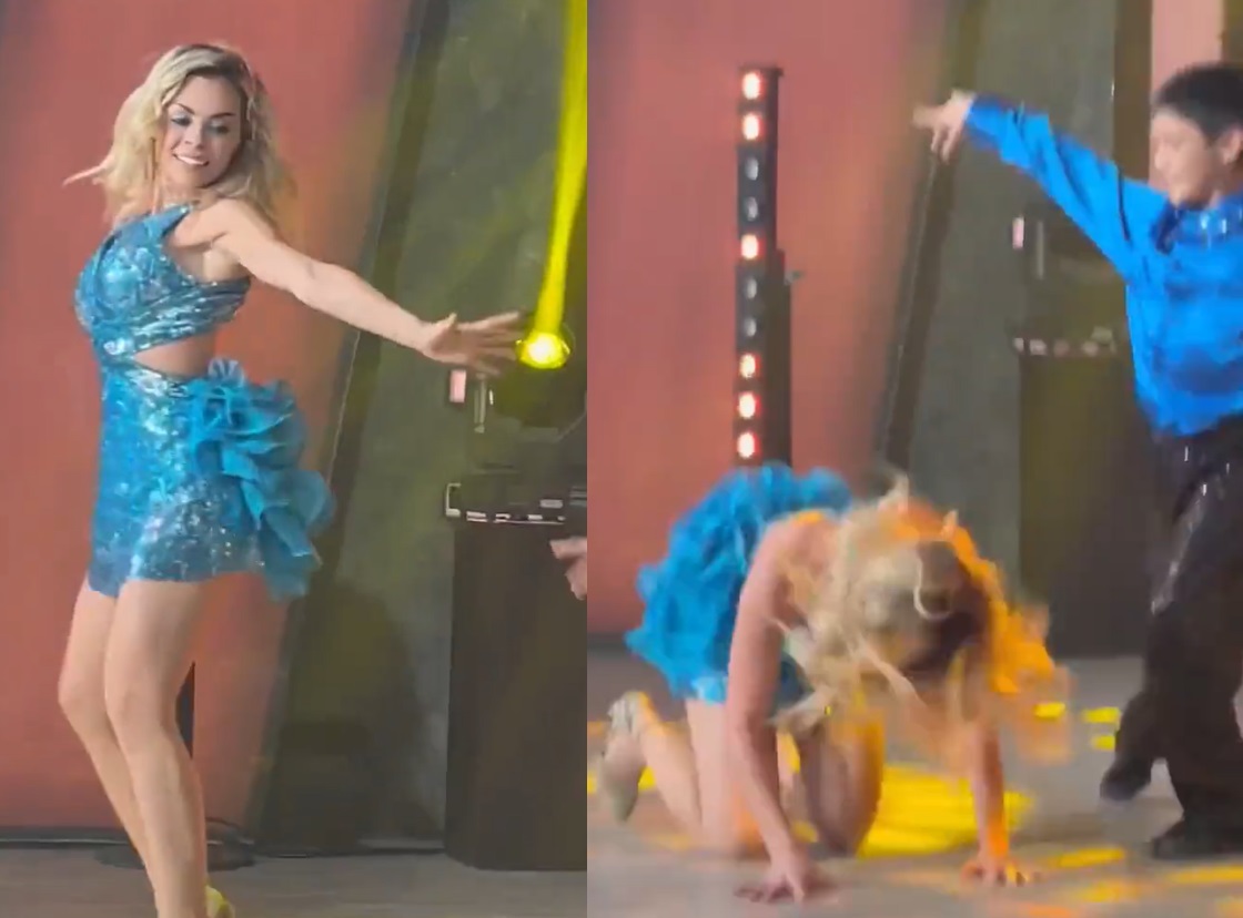 VIDEO: Gaby Ramírez sufre 'bochornosa' caída bailando en Venga la Alegría