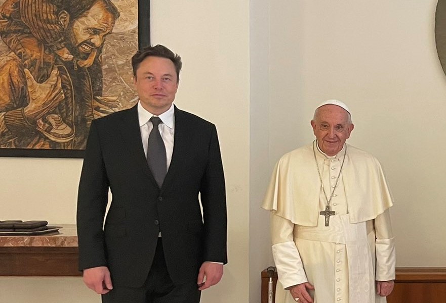 Papa Francisco se reúne con el magnate Elon Musk