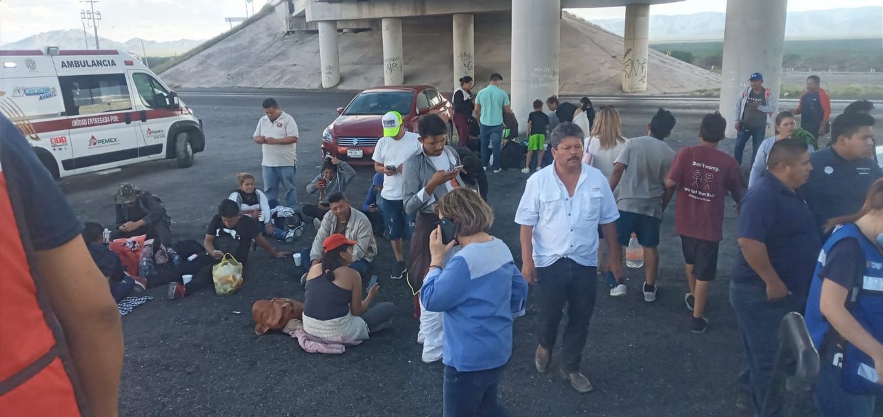 Llega nueva caravana migrante a Monclova