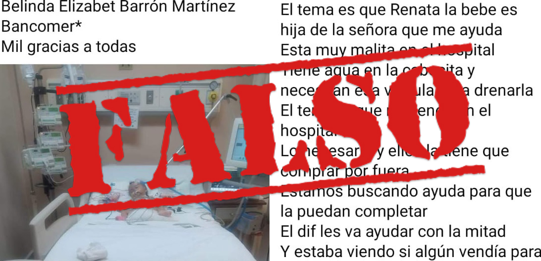 Utilizan presunto caso de niña con hidrocefalia para estafar en Torreón