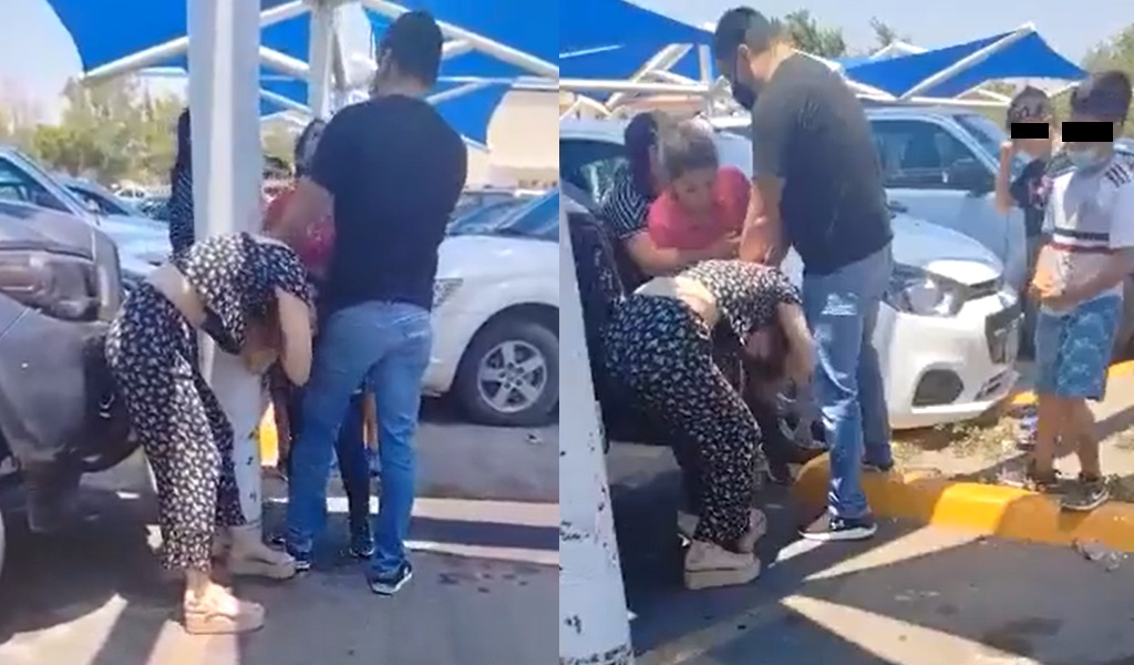 VIRAL: Mujer descubre a su esposo con la 'amante' en estacionamiento de centro comercial