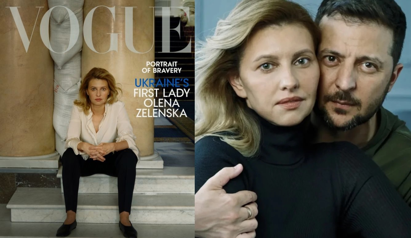 Critican al presidente y a la primera dama de Ucrania por posar para Vogue en medio de la invasión rusa