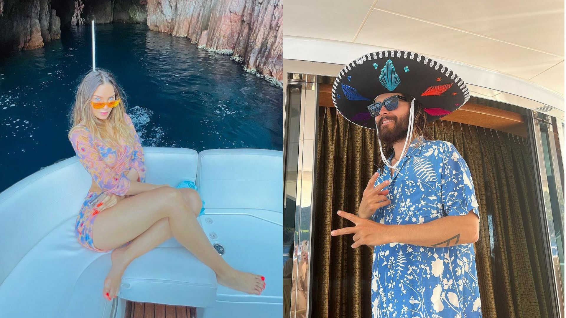 Belinda comparte fotos y videos de sus vacaciones junto al actor Jared Leto 