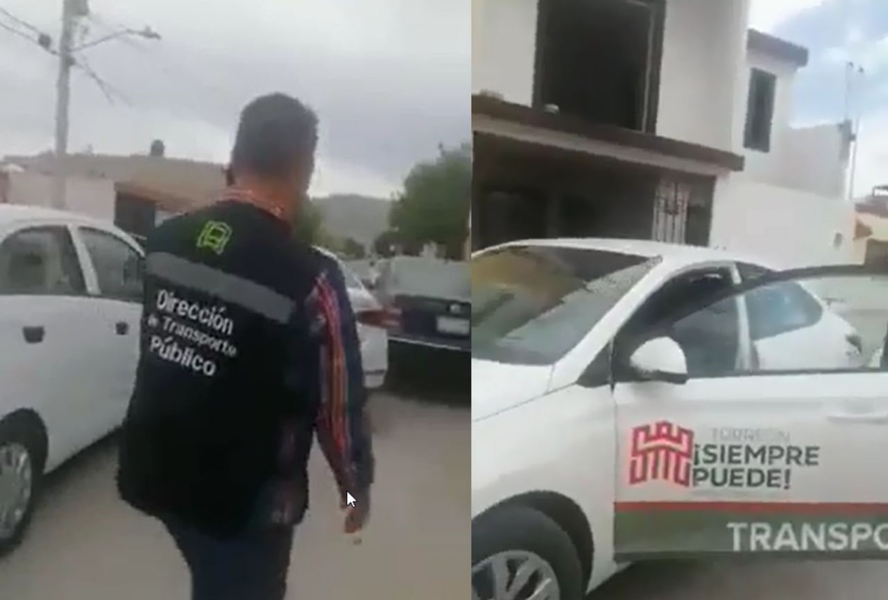Sanción contra chofer de transporte vía App en Torreón acaba en choque