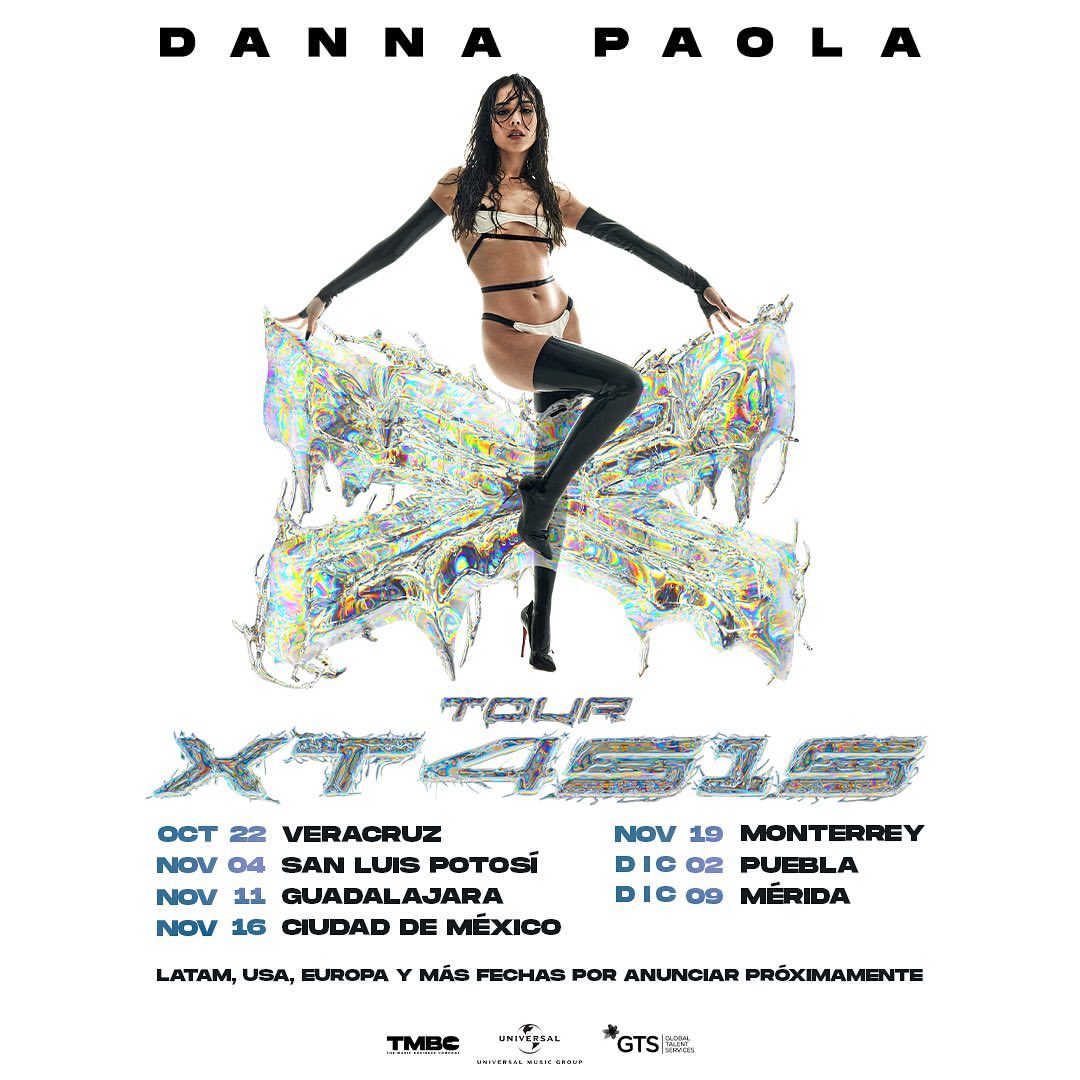 ¿Viene a Torreón? Danna Paola anuncia conciertos en México de su TOUR XT4S1S