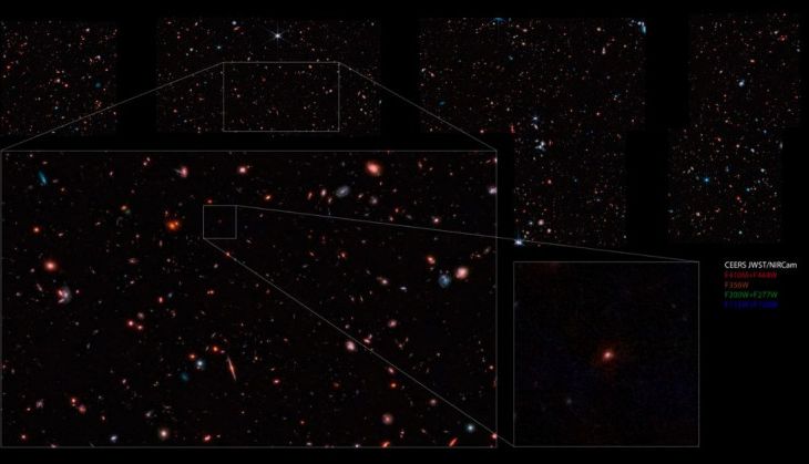 Telescopio James Webb enseña la que puede ser una de las galaxias más lejanas observadas
