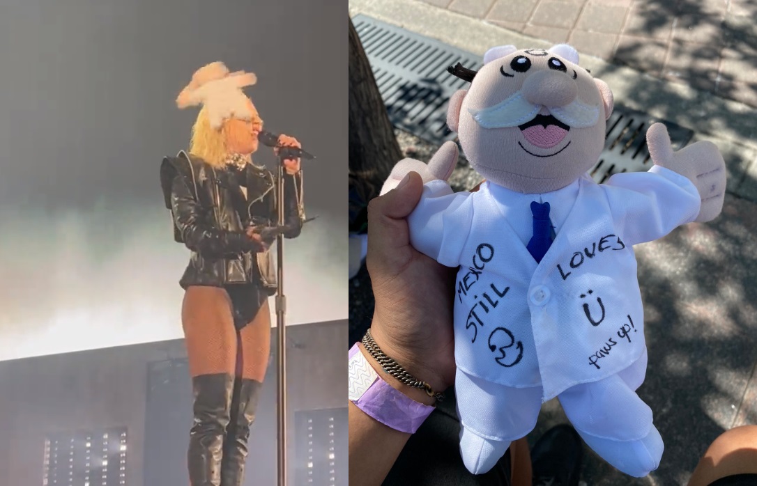 VIDEO: Golpean en la cara a Lady Gaga con muñeco del Dr. Simi en pleno concierto