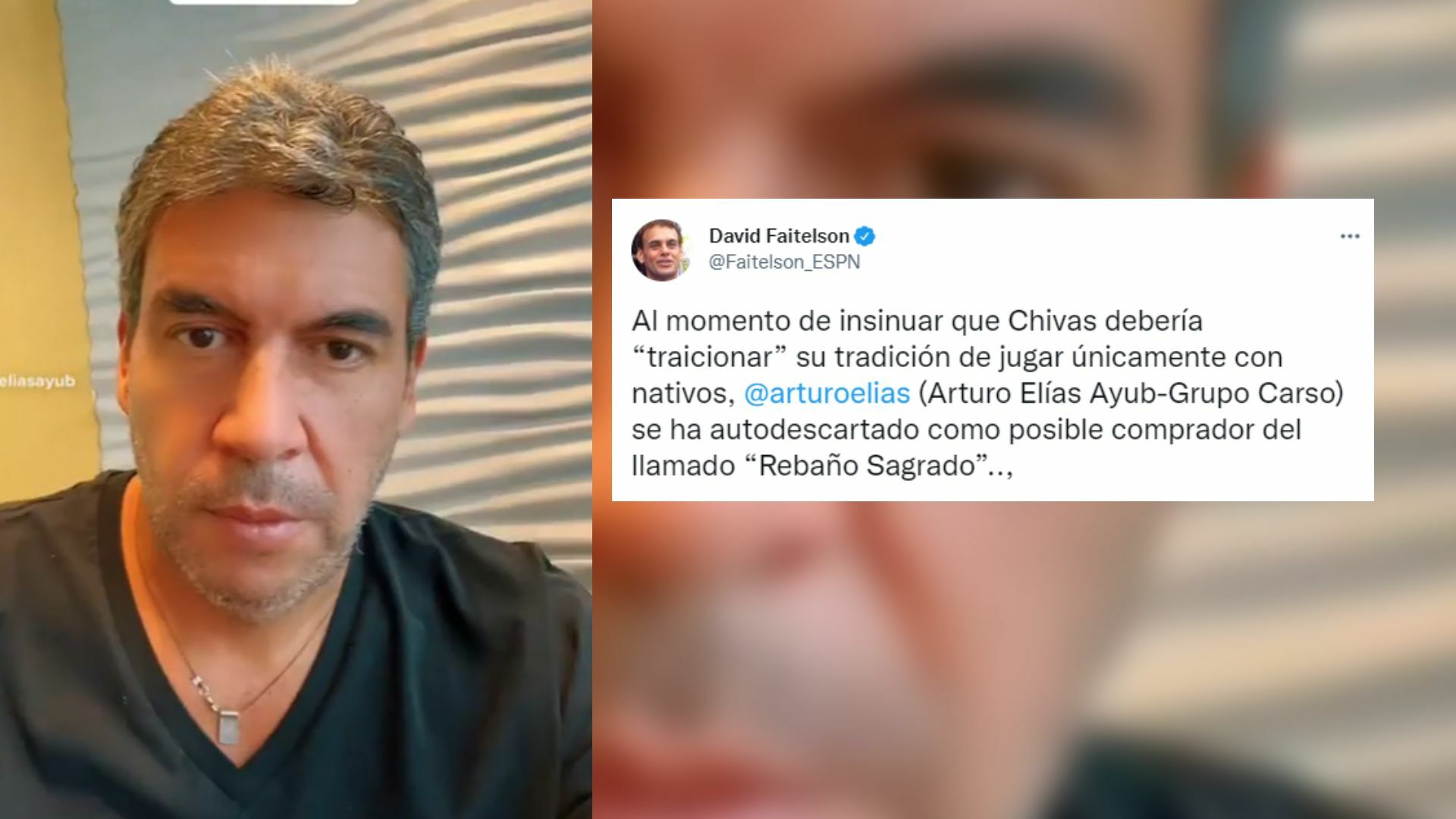 Elías Ayub responde a David Faitelson por supuesta compra de Chivas