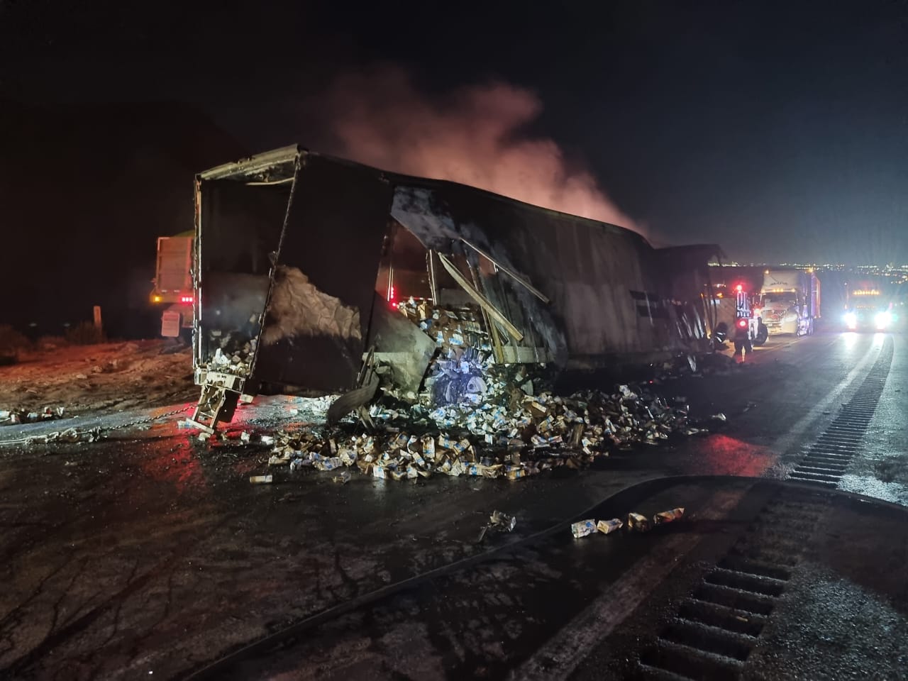 Mueren nueve caballos quemados en Ramos Arizpe tras accidente