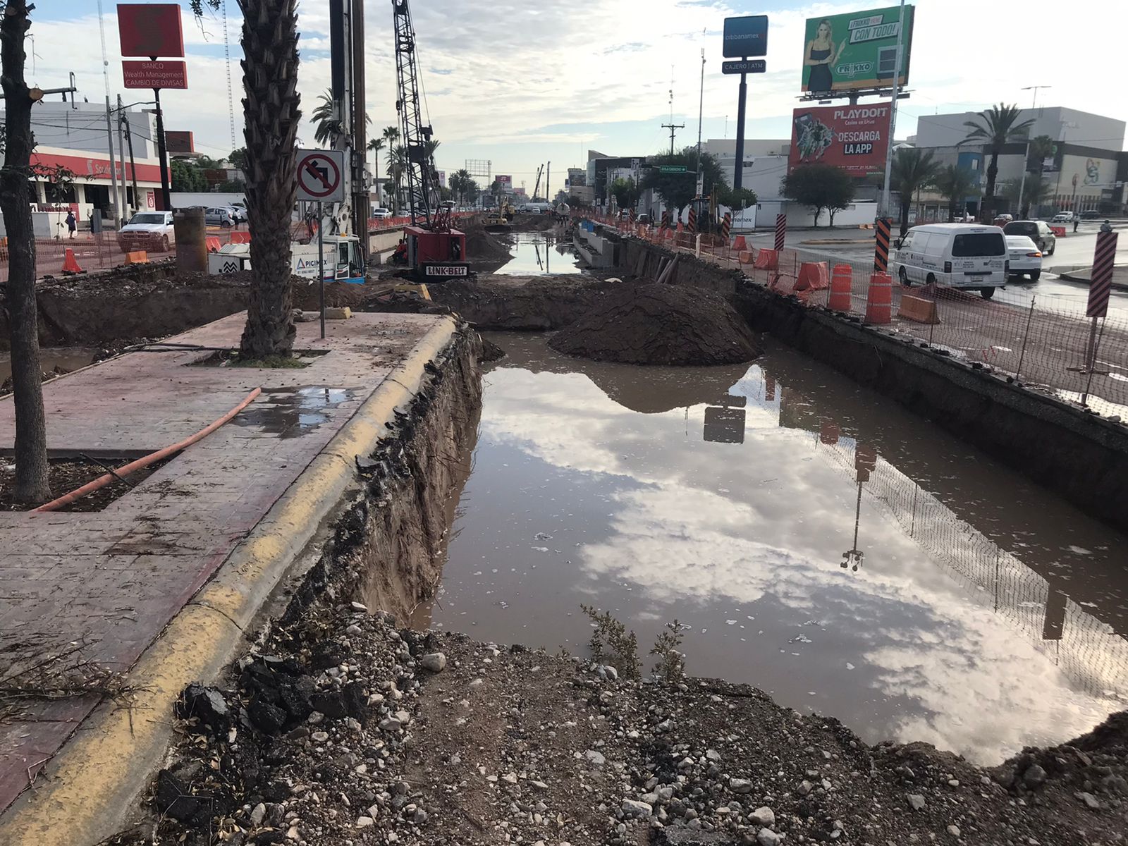 Gobierno estatal asegura que obra de sistema vial en Torreón no ha sufrido daños