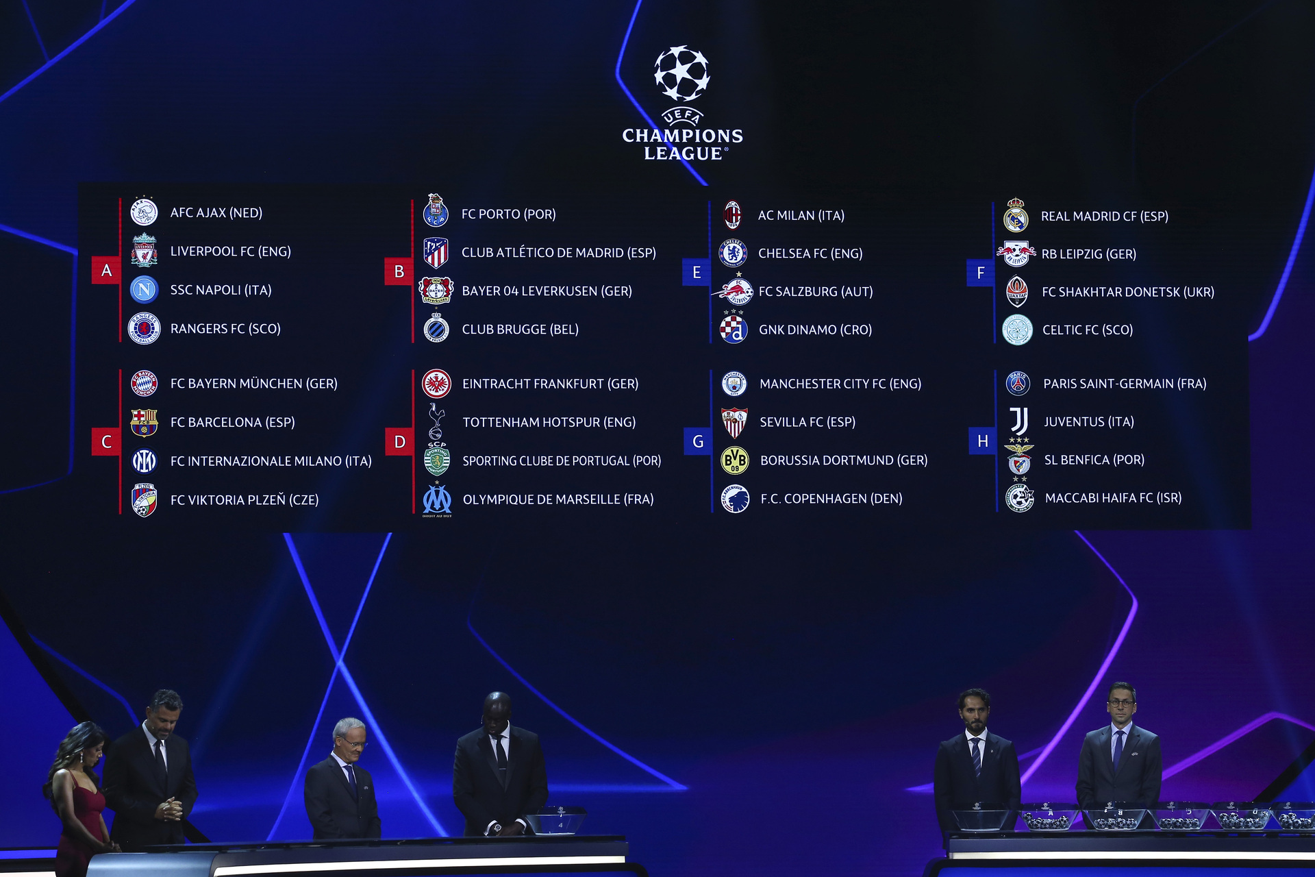 Así quedaron definidos los grupos para la Champions League 2022/23