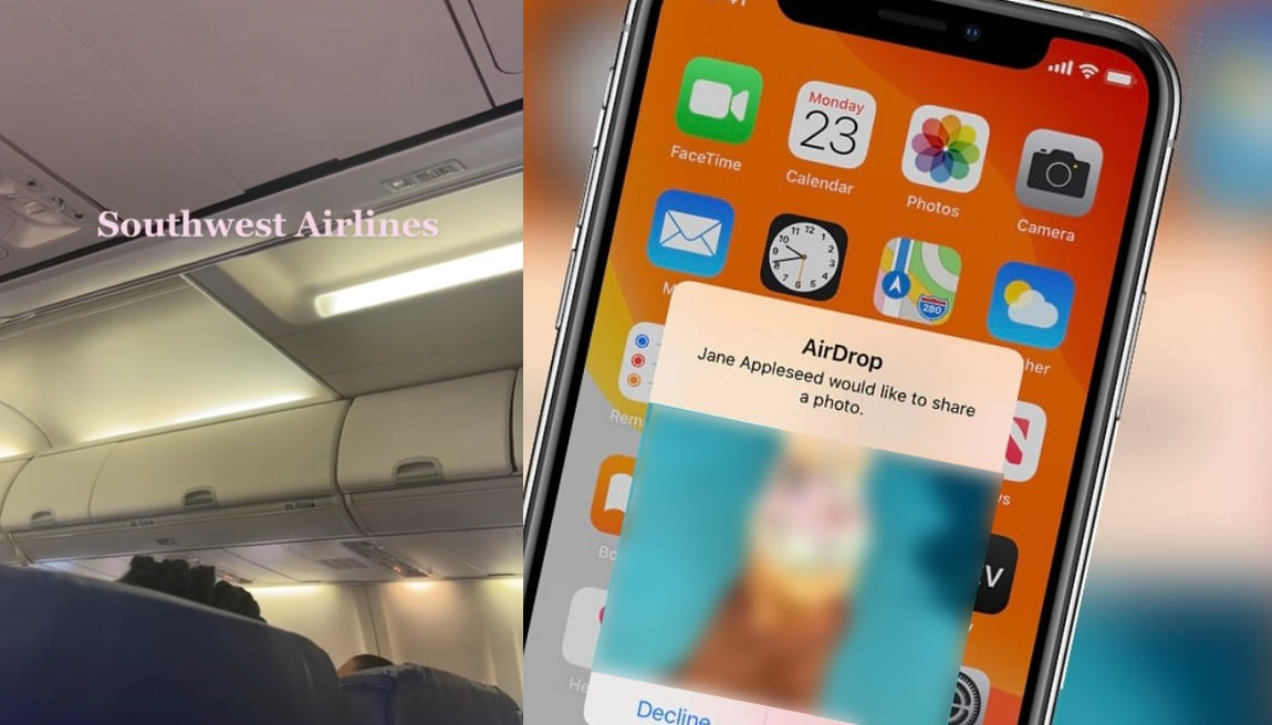 Piloto se molesta con pasajeros que no dejaban de enviarle fotos sin ropa por AirDrop