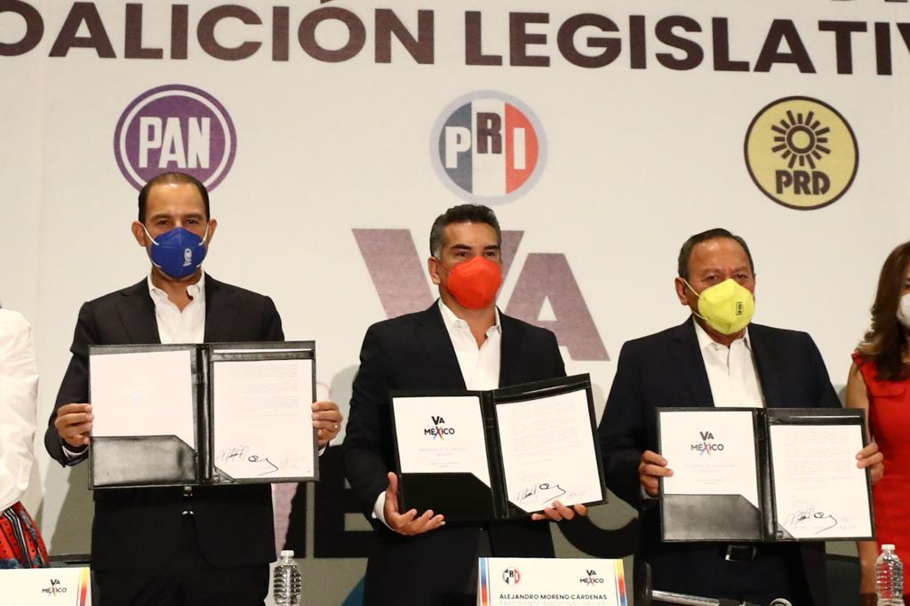 Alianza Va por México continúa en pausa, señalan líderes del PAN y PRD