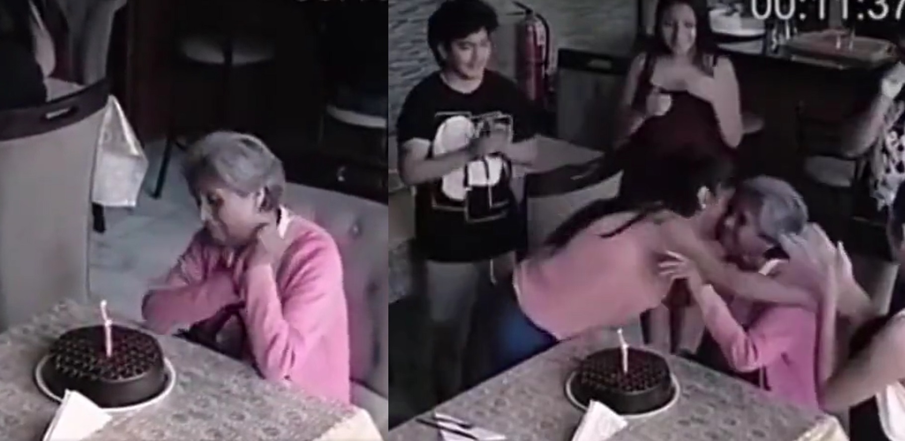 VIRAL: Abuelita celebraba sola su cumpleaños pero clientes de restaurante se unen a festejarla