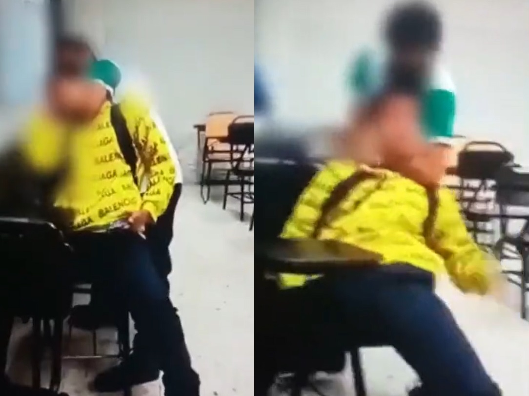 Estudiante le hace una 'llave china' a compañero y casi lo asfixia en Nuevo León