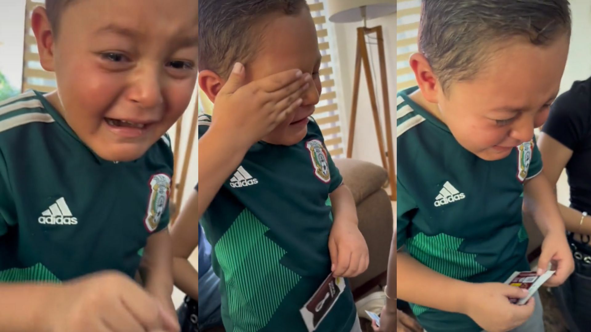 VIDEO: Niño llorando porque le salió la estampa de 'Chucky' Lozano se hace viral