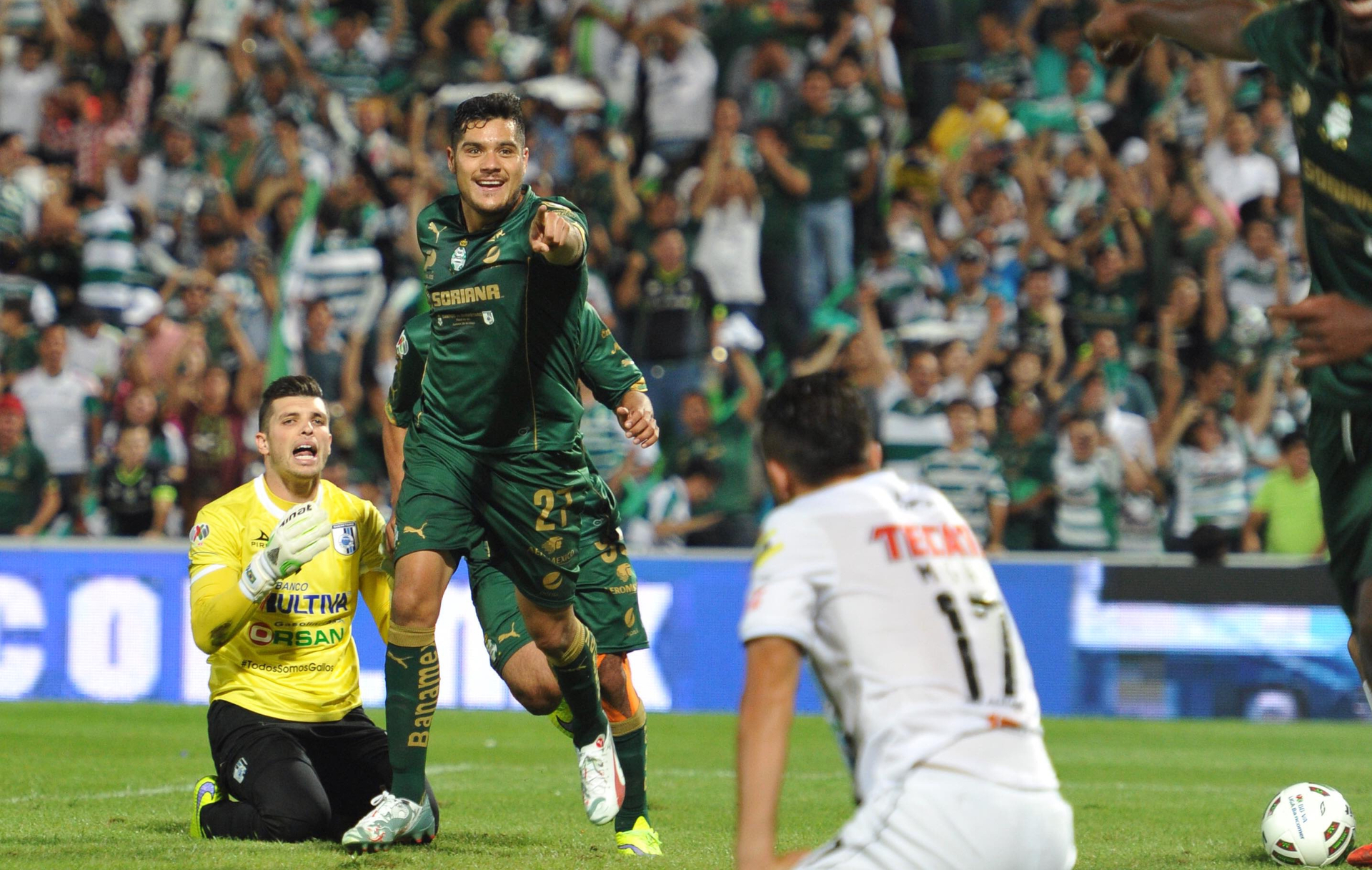 Recuerdan goleada de Santos Laguna a Tiago Volpi en la final del Clausura 2015