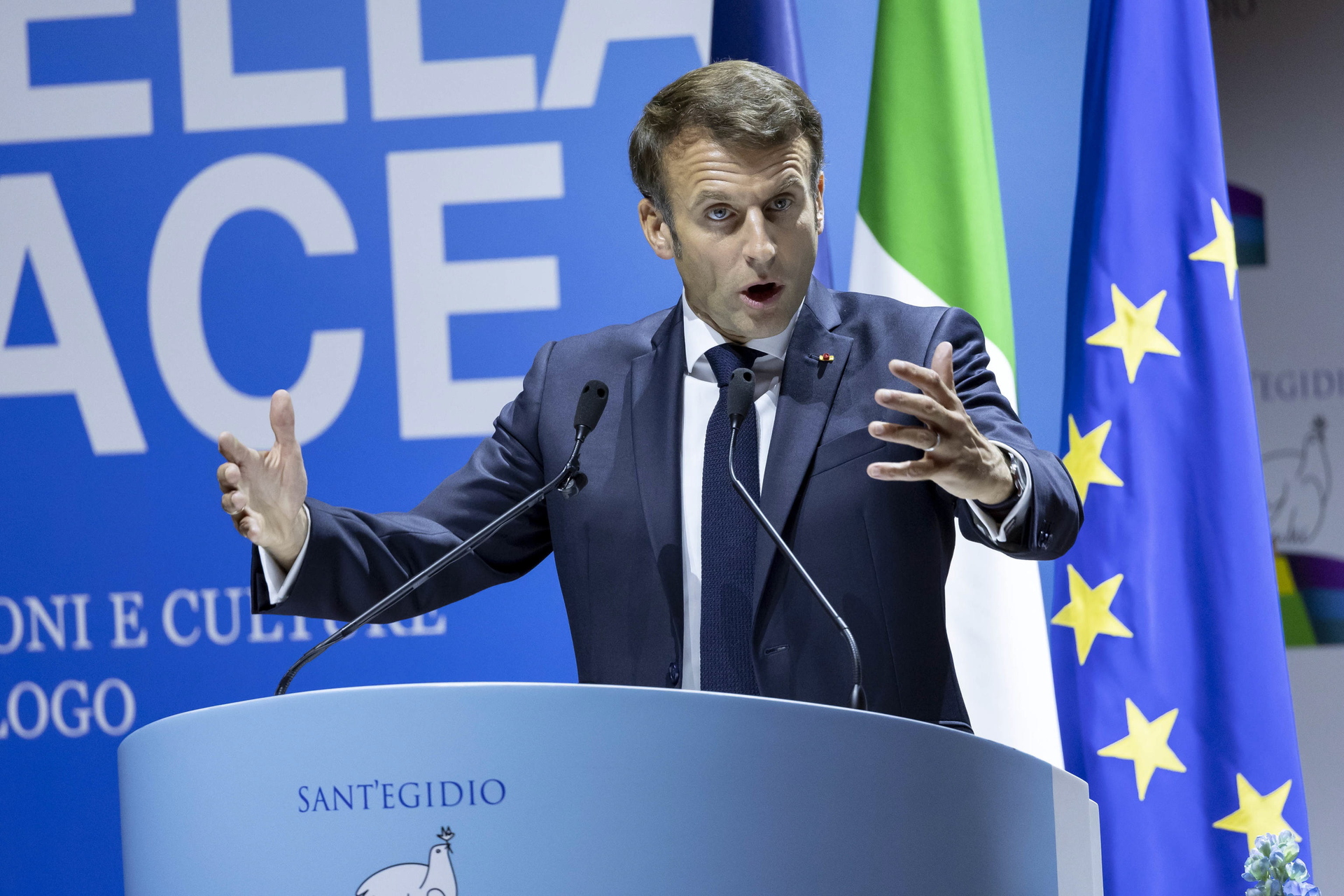Emmanuel Macron reprocha a Rusia la suspensión del acuerdo de cereales
