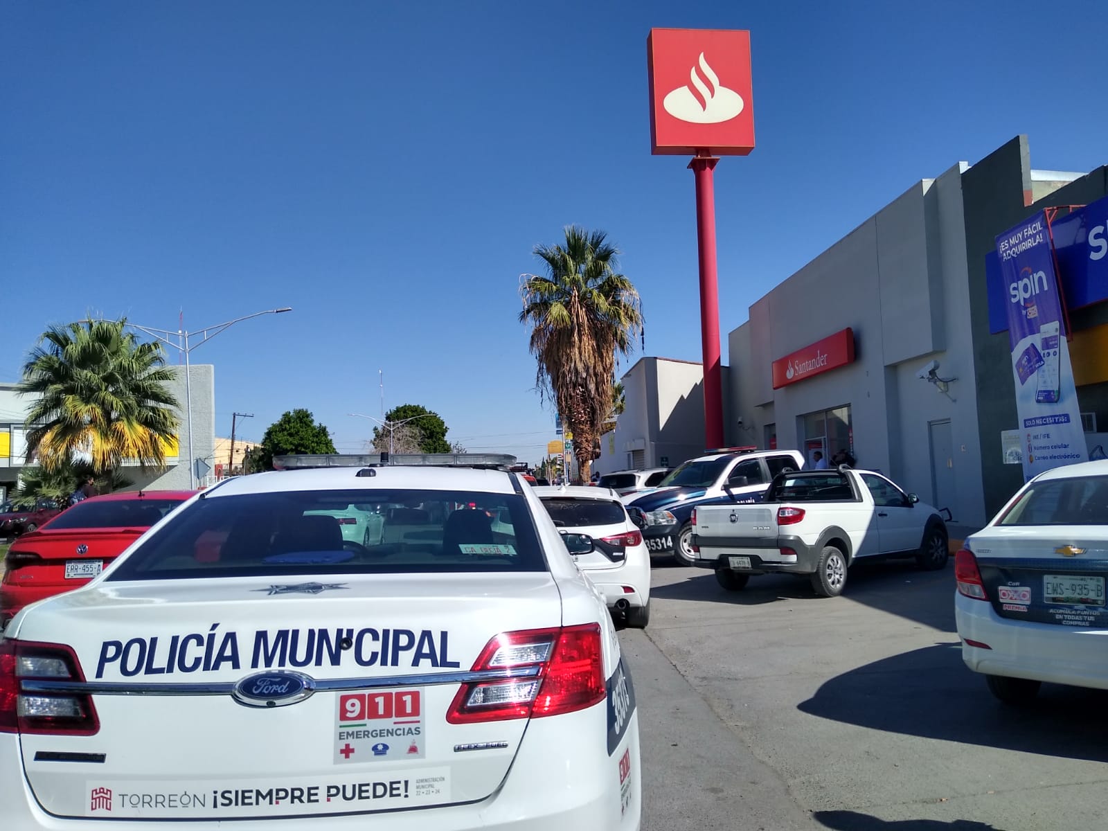 Reportan asalto a un banco en el bulevar Constitución en Torreón
