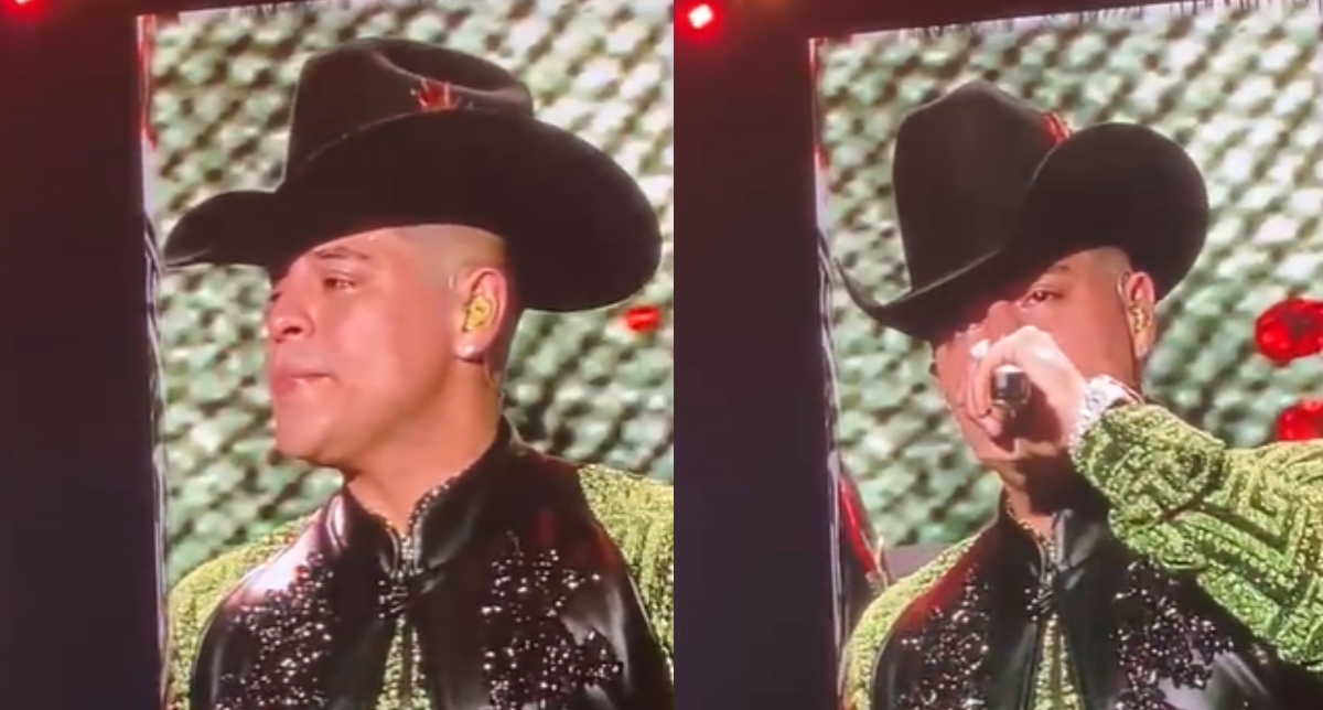 VIDEO: Eduin Caz sorprende al romper en llanto a la mitad de su concierto en Tijuana