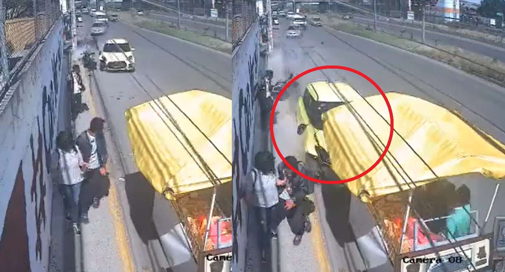 VIDEO: Automovilista mata a niño tras embestir a motociclista en Ecatepec
