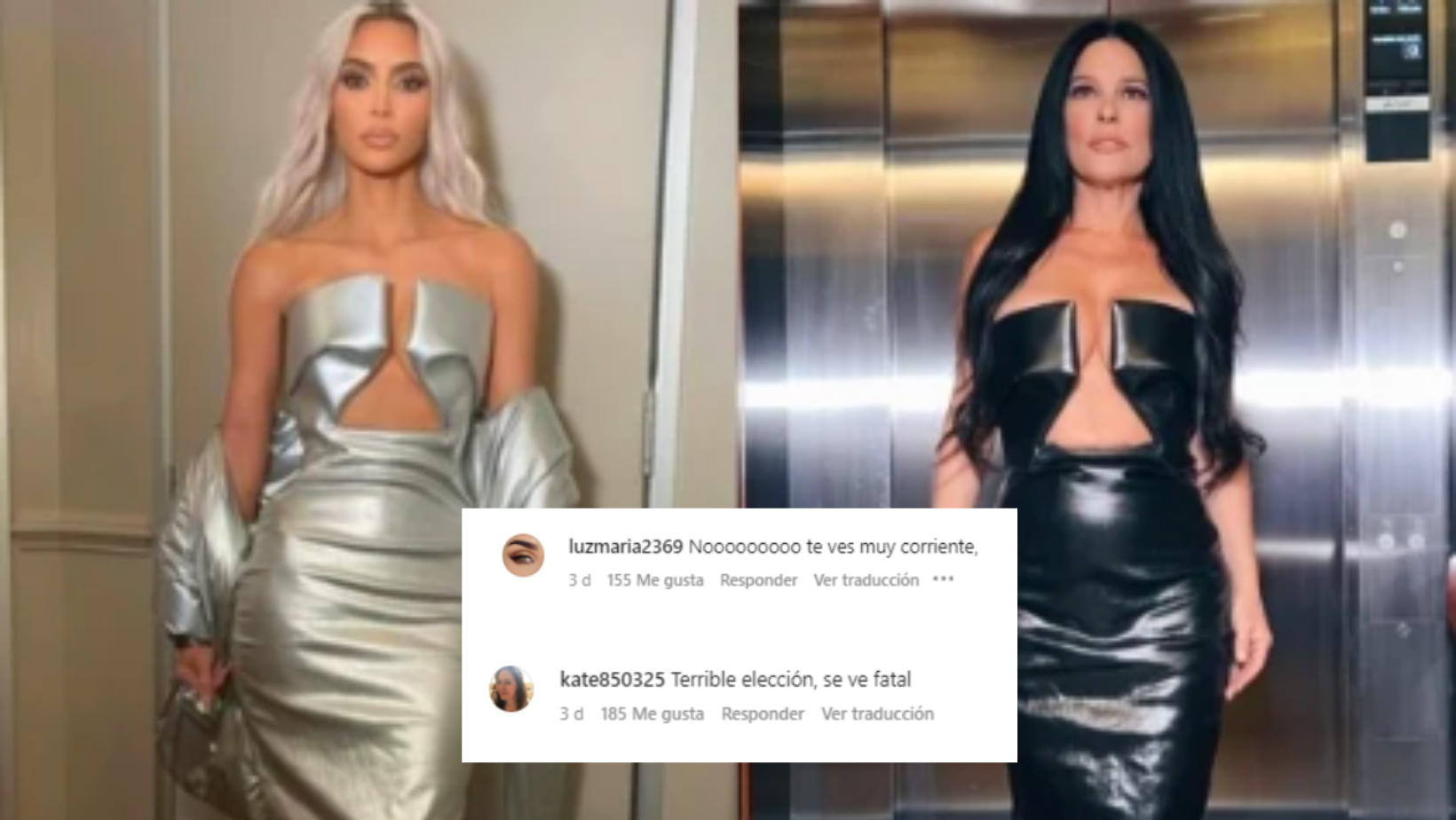 'Te ves muy corriente'; critican a Martha Debayle por usar mismo vestido que Kim Kardashian
