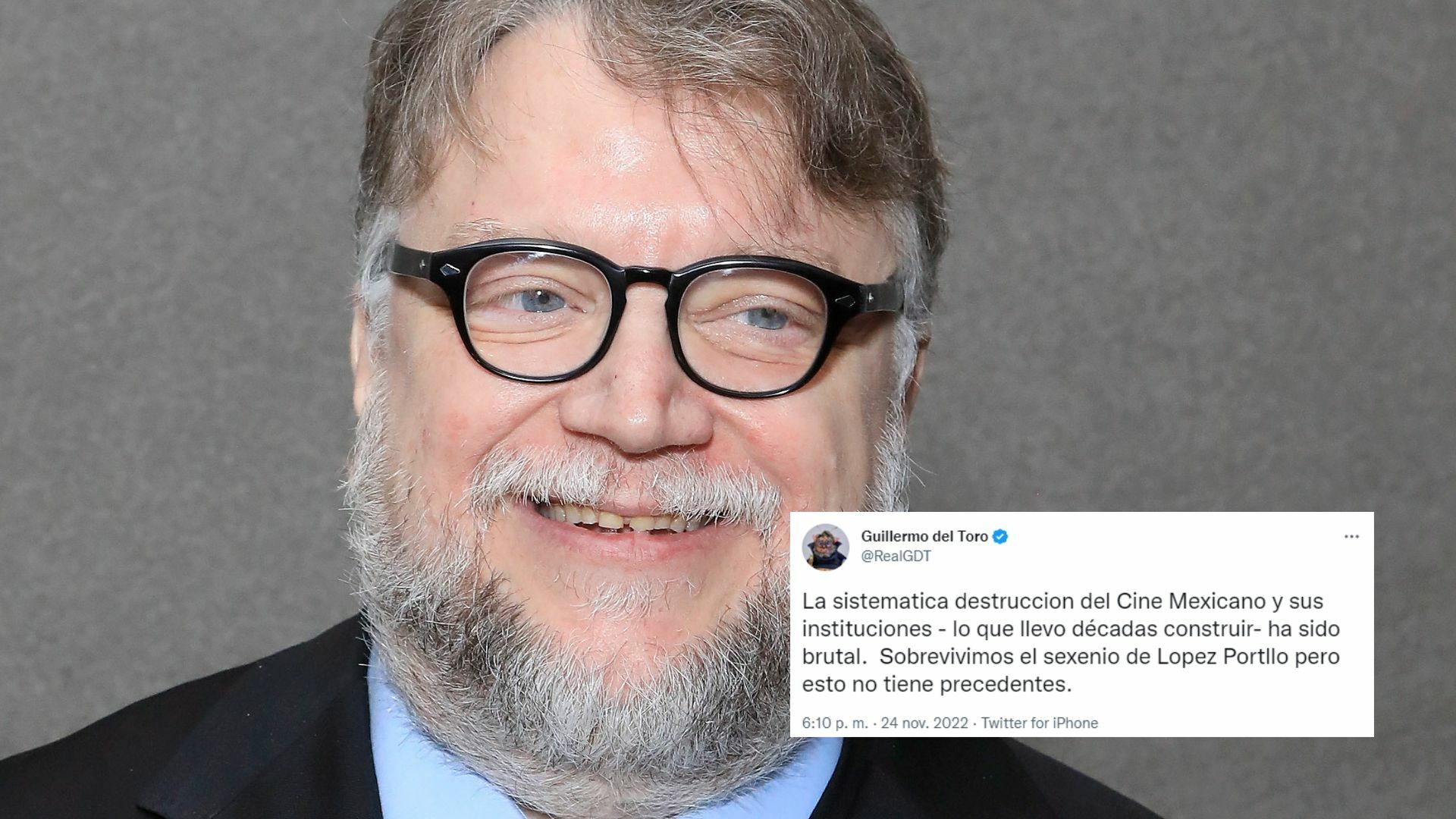 La sistemática destrucción del cine mexicano ha sido brutal: Guillermo del Toro