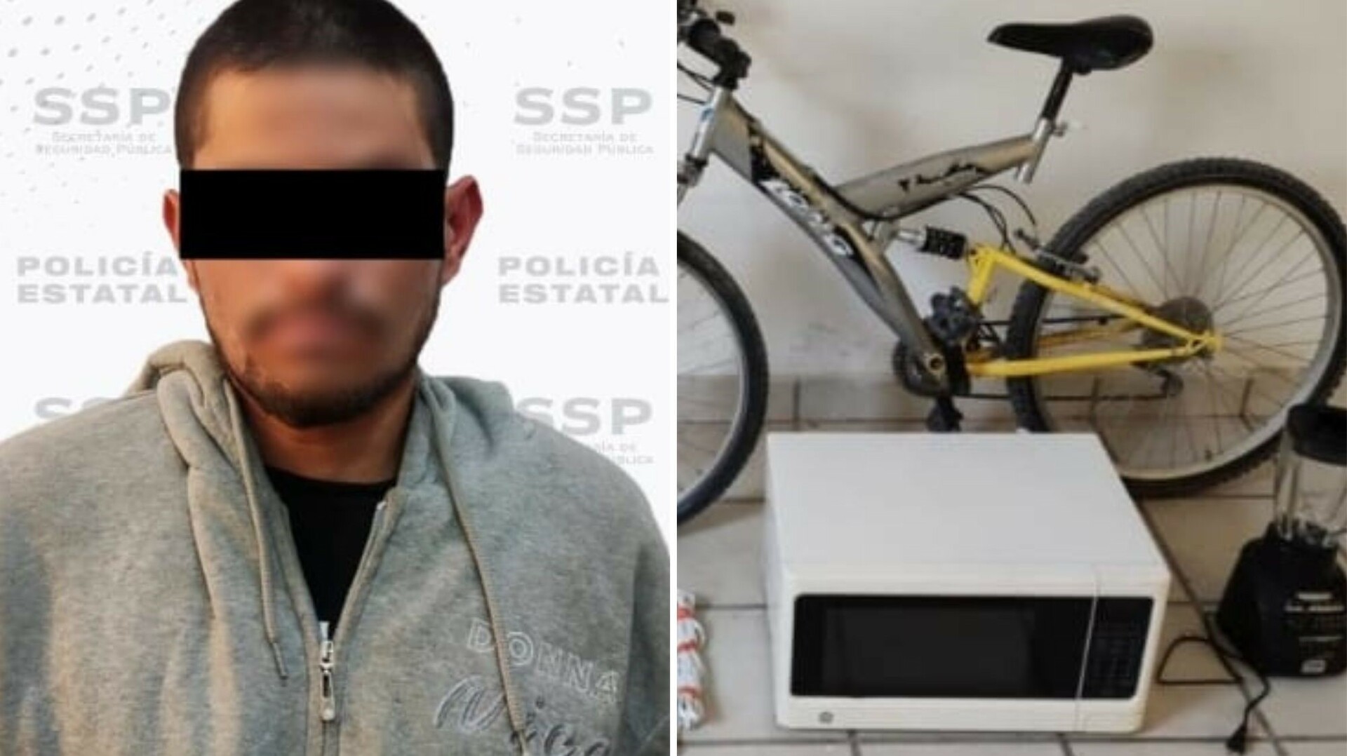 Sujeto roba microondas, licuadora y cuadros en negocio de Gómez Palacio; fue detenido