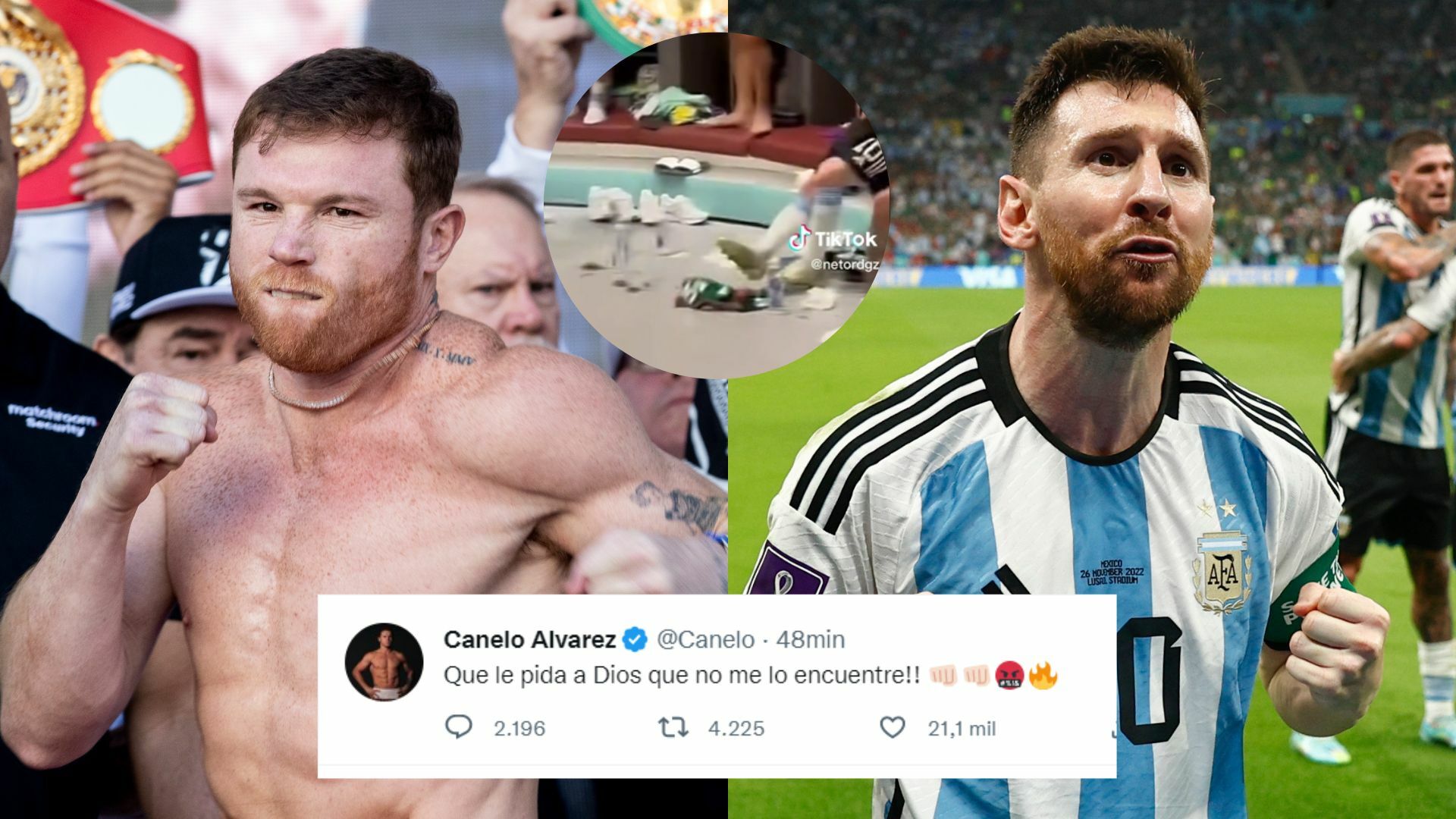 Canelo se lanza contra Messi tras video donde se le ve patear jersey del Tricolor