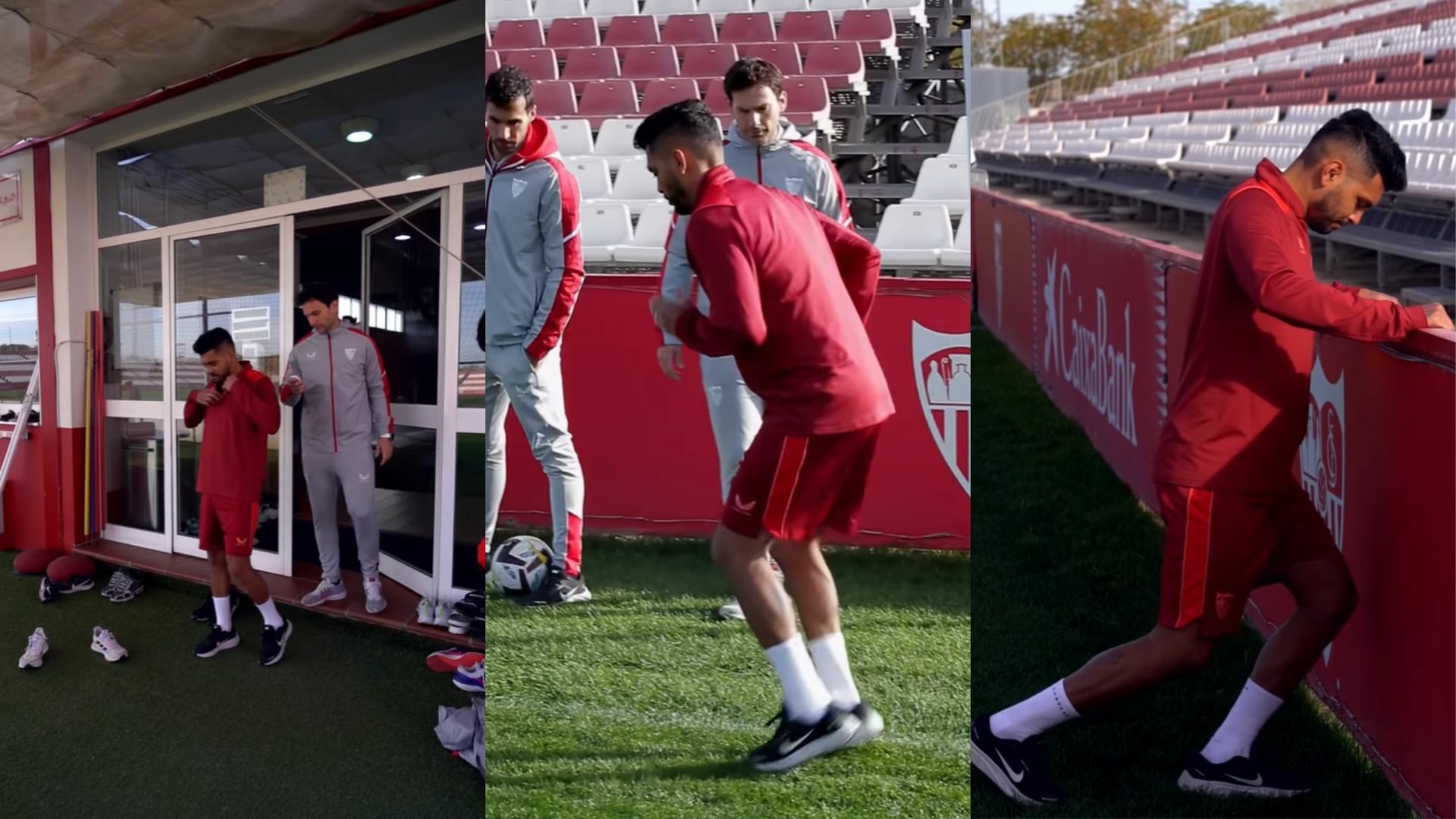 Jesús 'Tecatito' Corona vuelve a entrenar con el Sevilla tras sufrir fractura