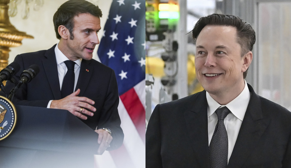 Elon Musk y Emmanuel Macron dialogan sobre el contenido de Twitter