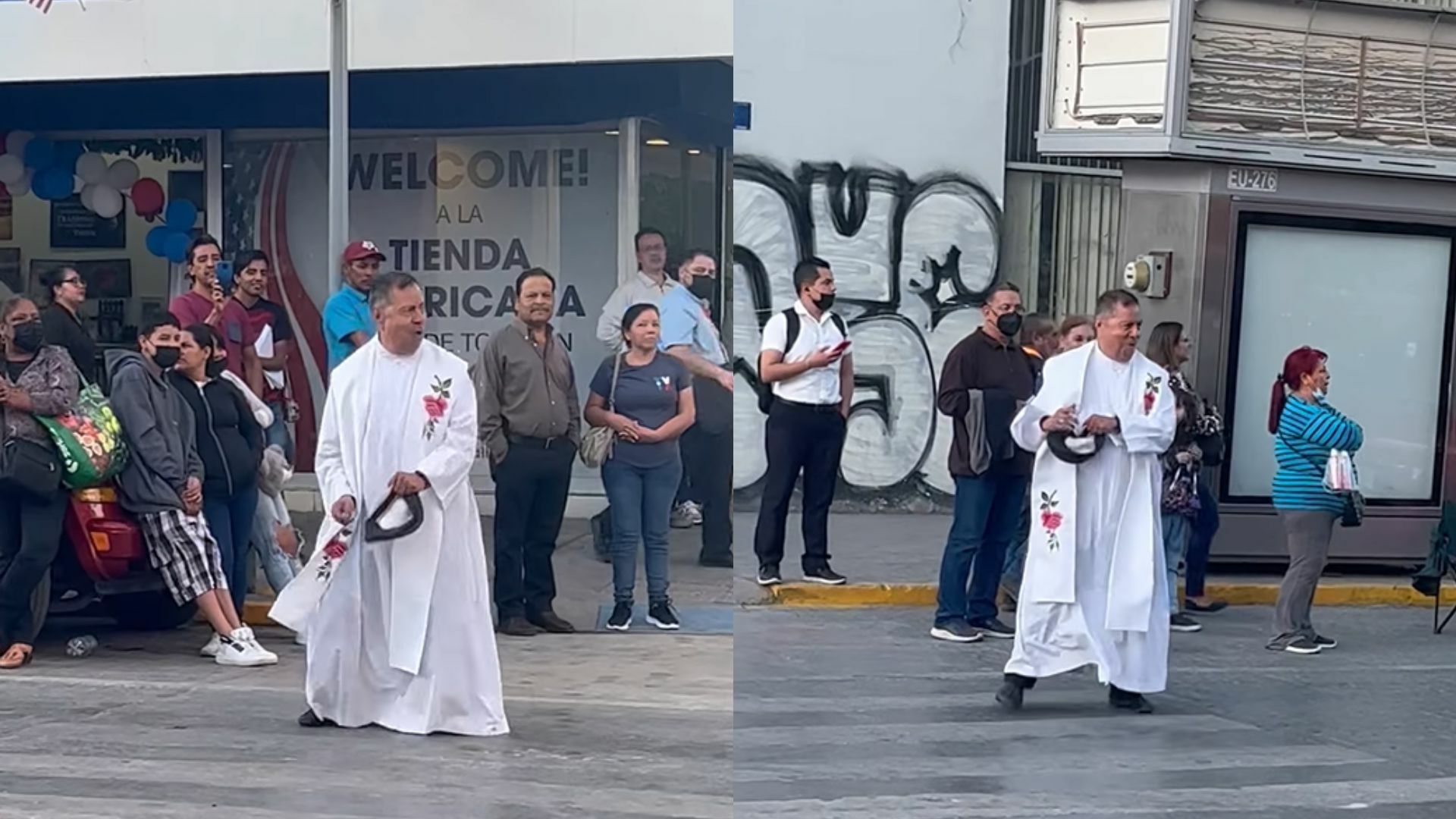 VIRAL: Padre José Luis Escamilla encanta bailando durante peregrinación en Torreón