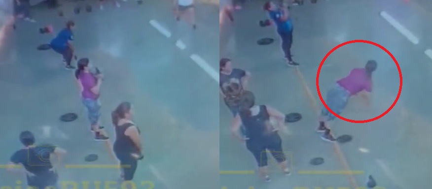 VIDEO: Mujer fallece súbitamente mientras se ejercitaba en un gimnasio