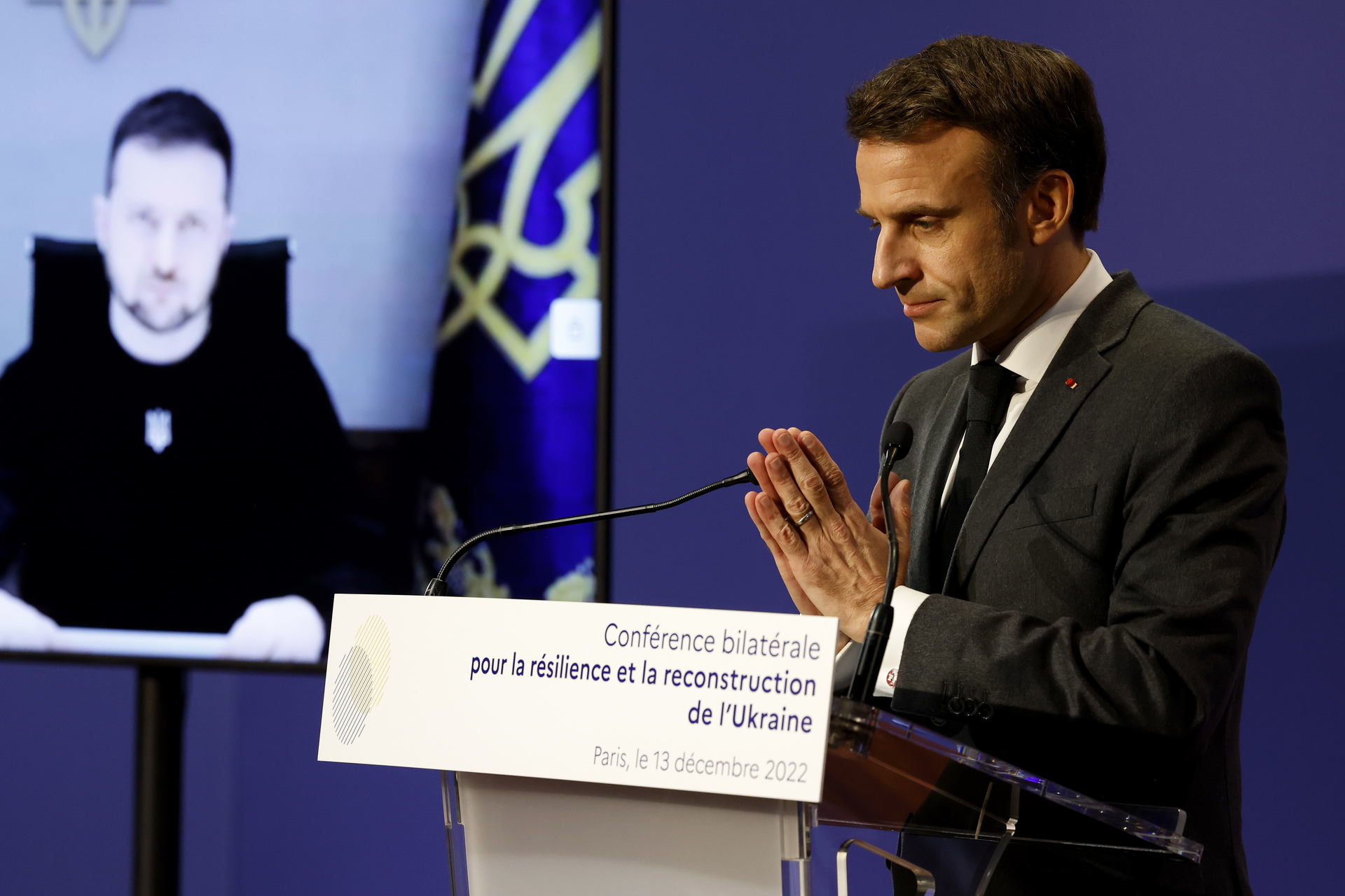 Emmanuel Macron pide apoyo concreto para Ucrania contra estrategia cínica de Putin